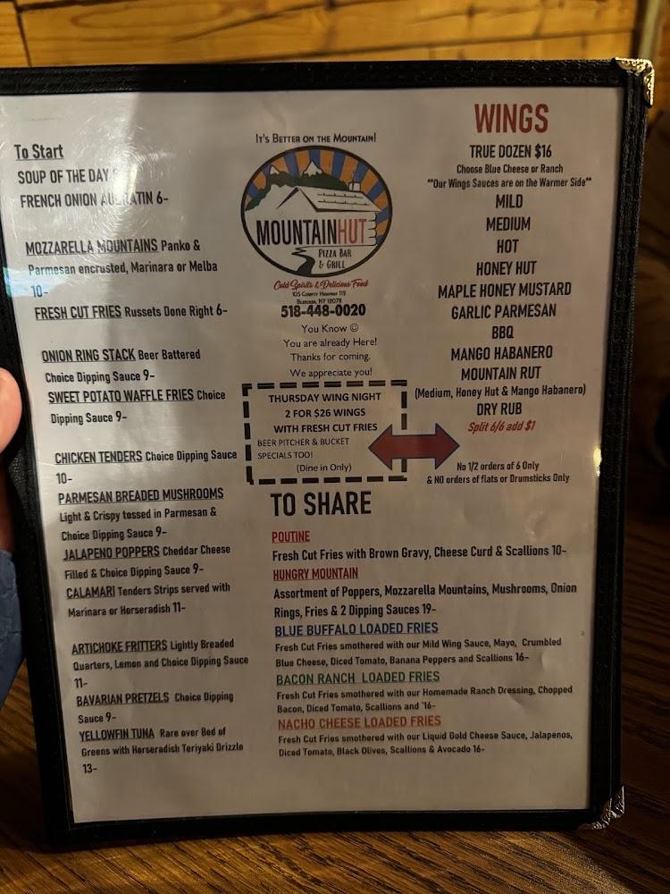 Mountain Hut Menu image 3